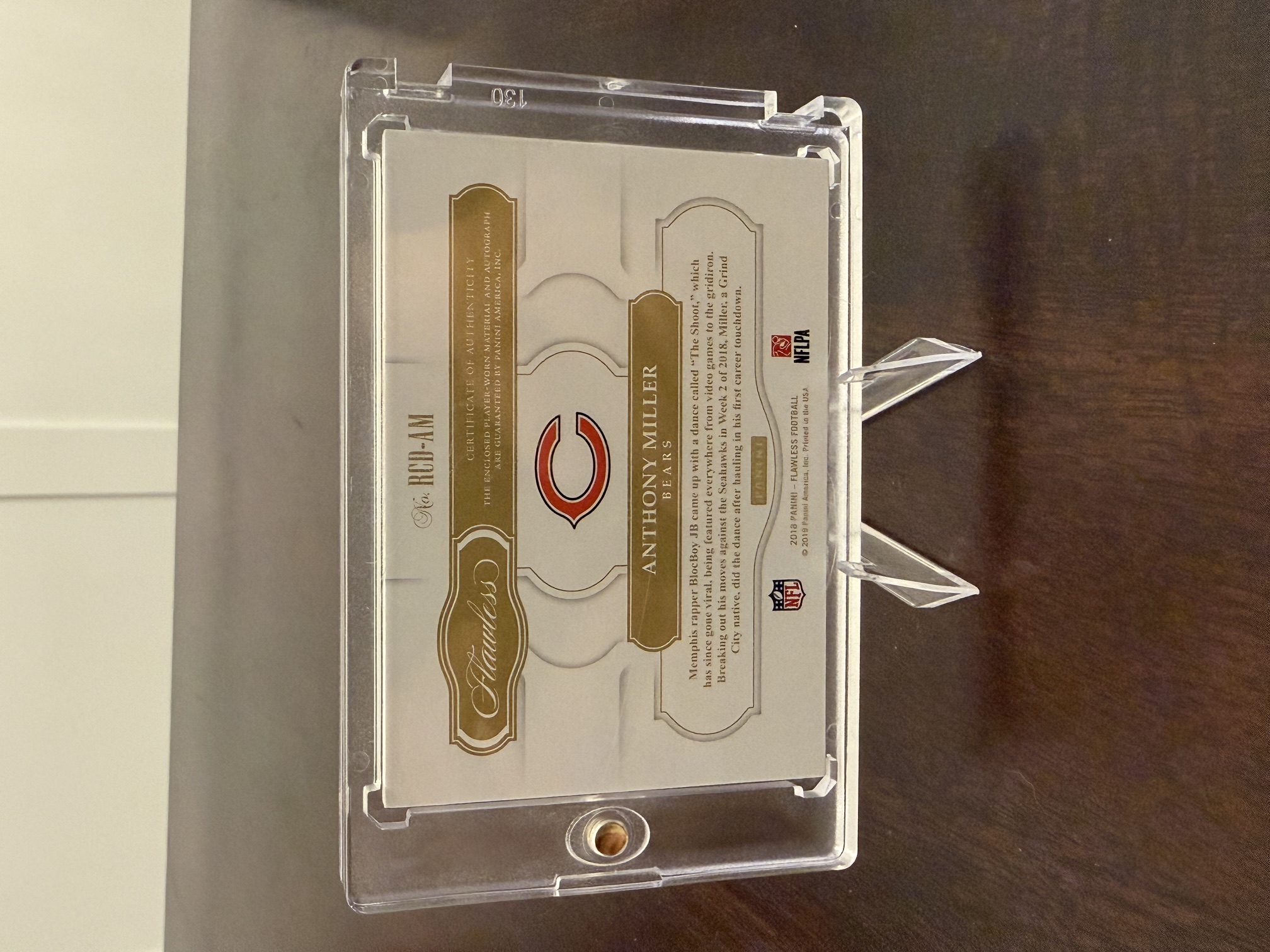 Back of card