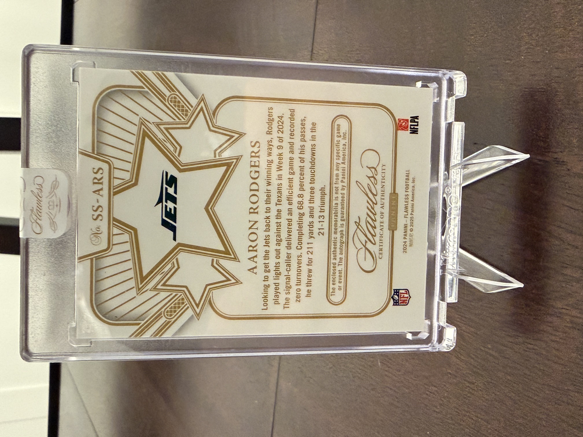 Back of card
