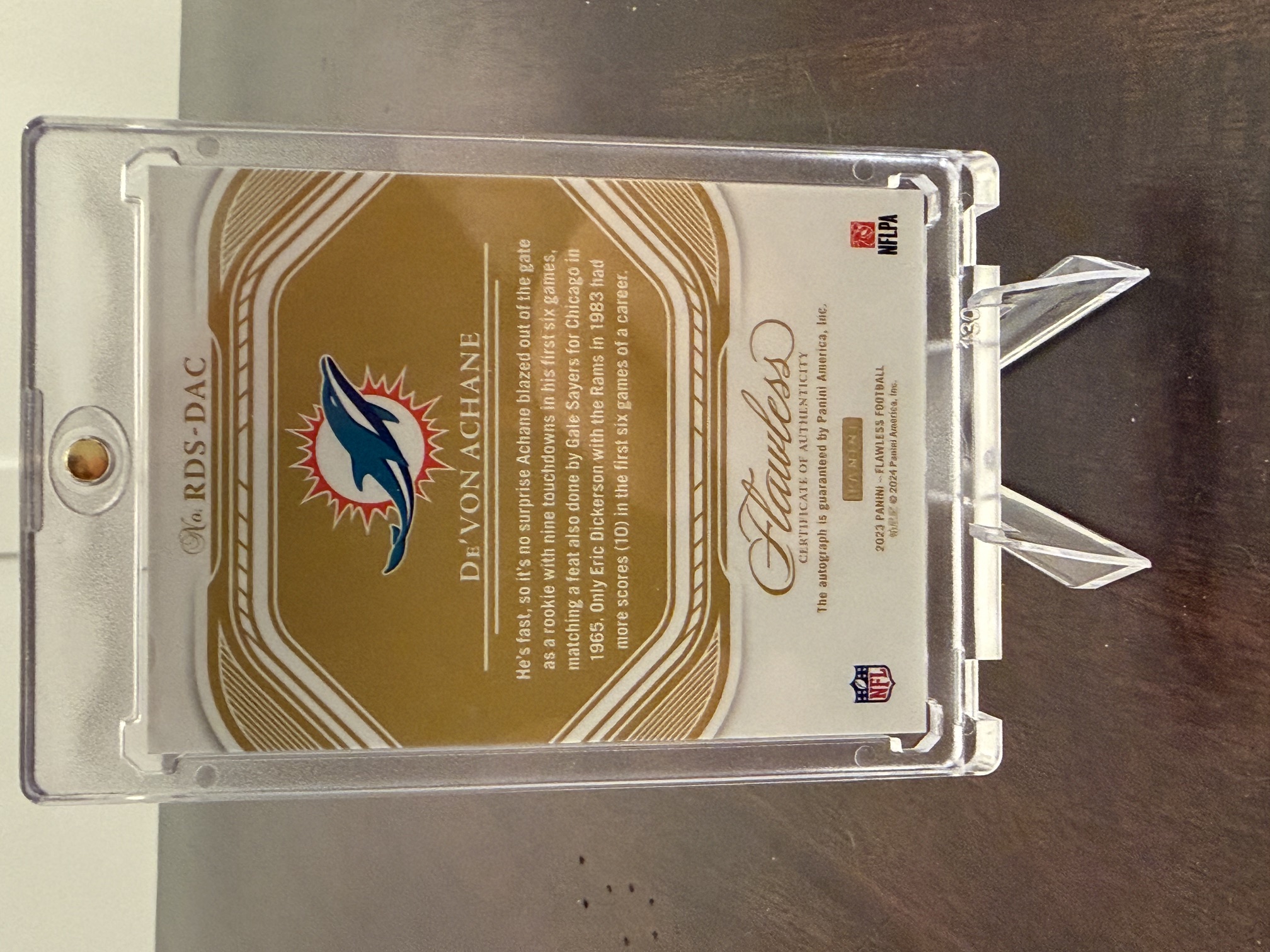 Back of card