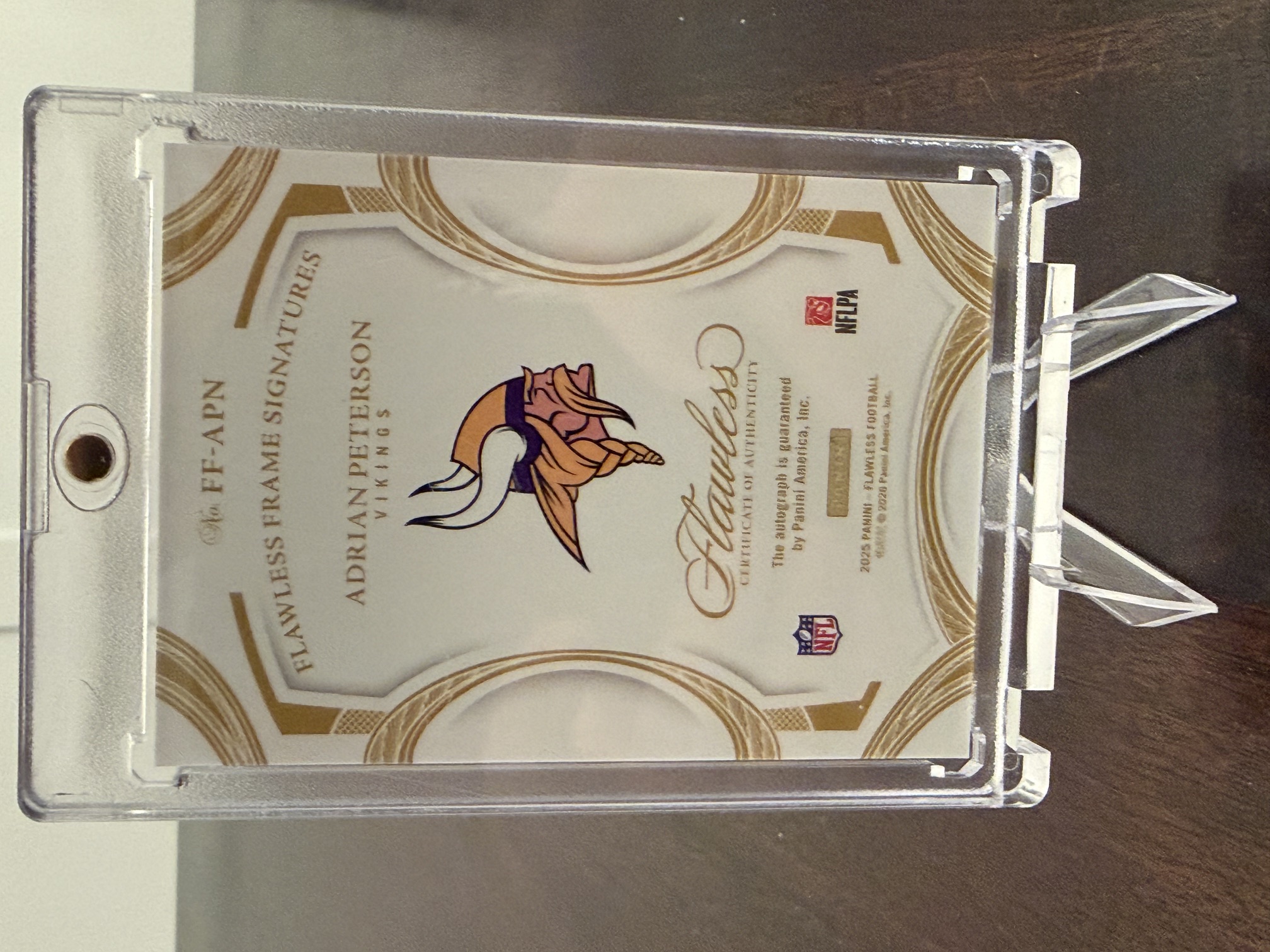 Back of card