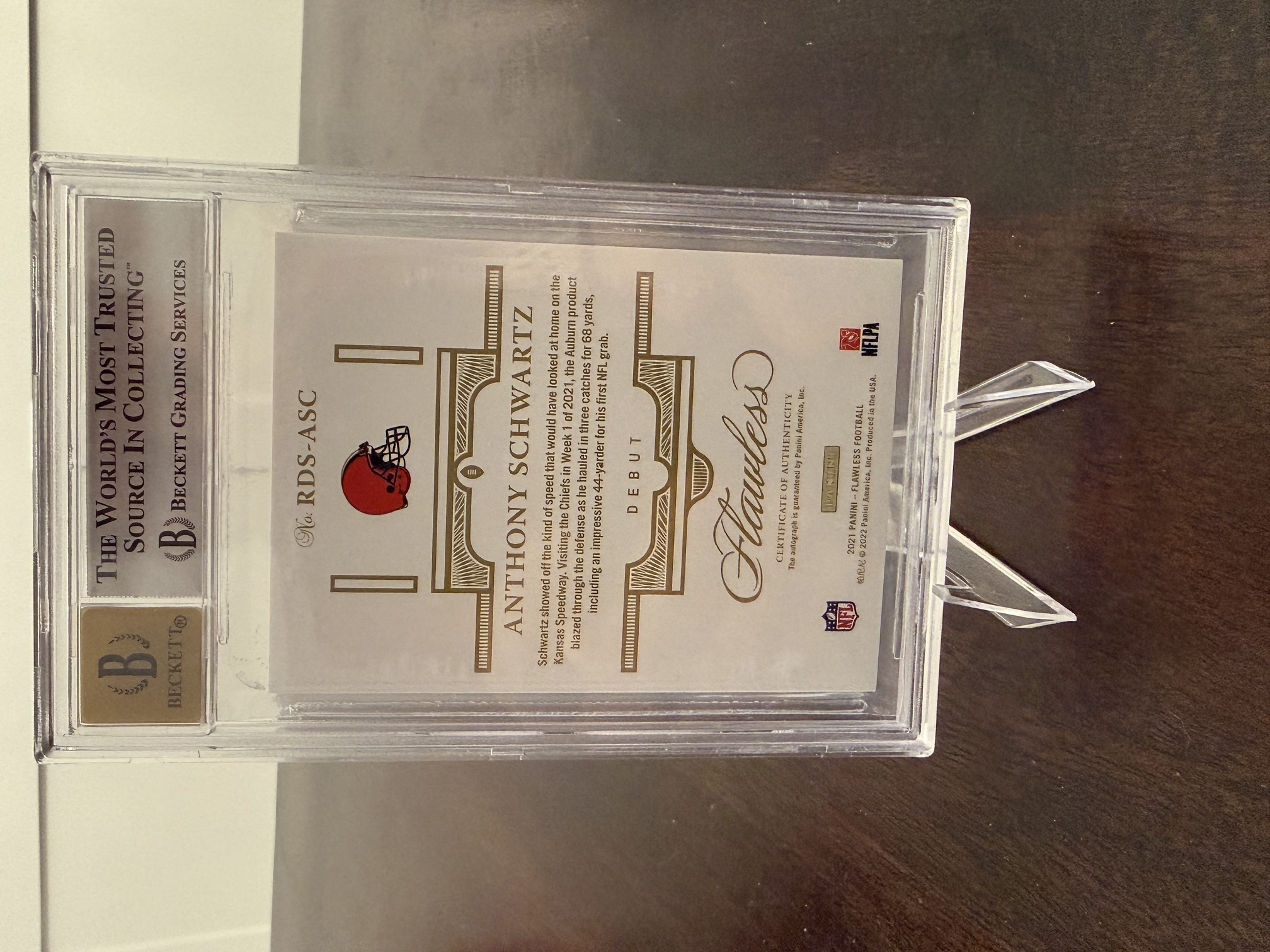 Back of card