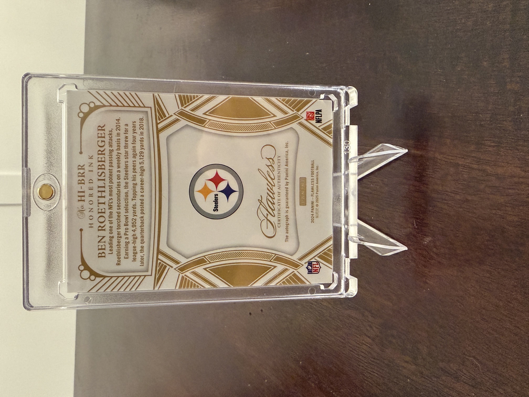 Back of card
