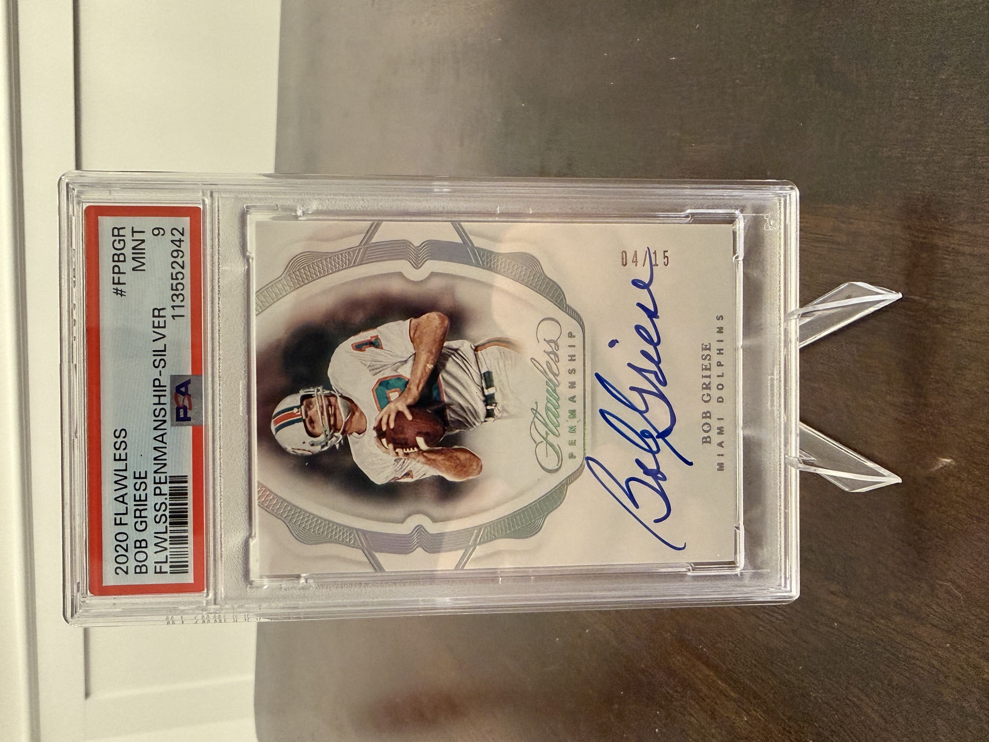 Front of card