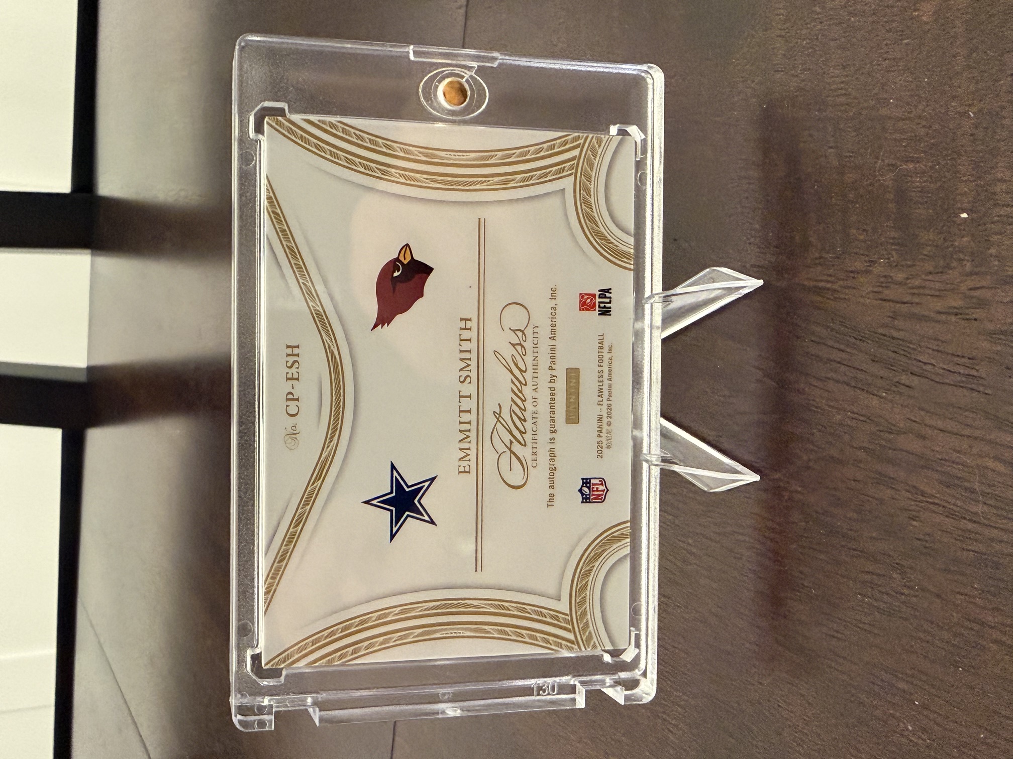 Back of card