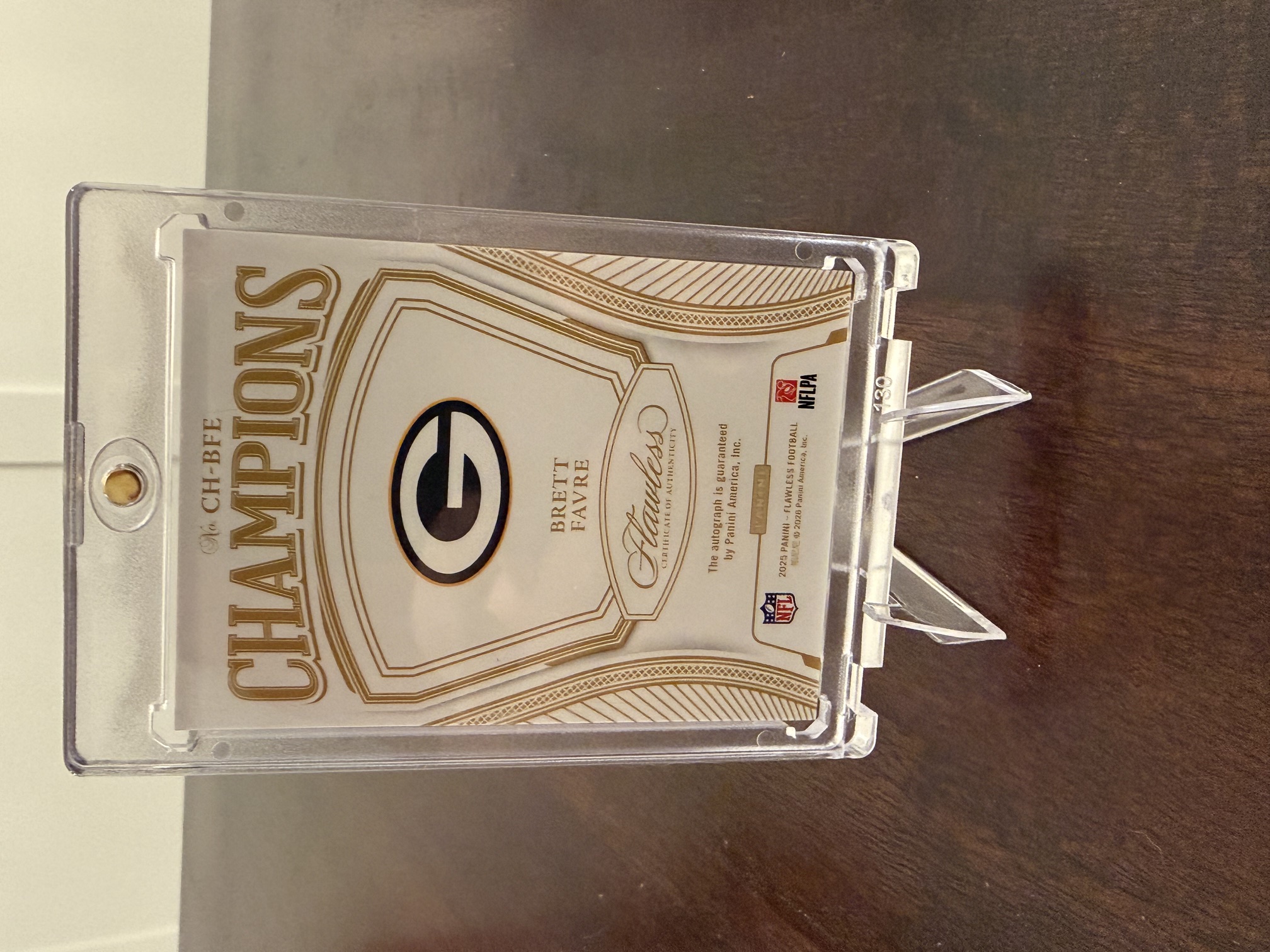 Back of card