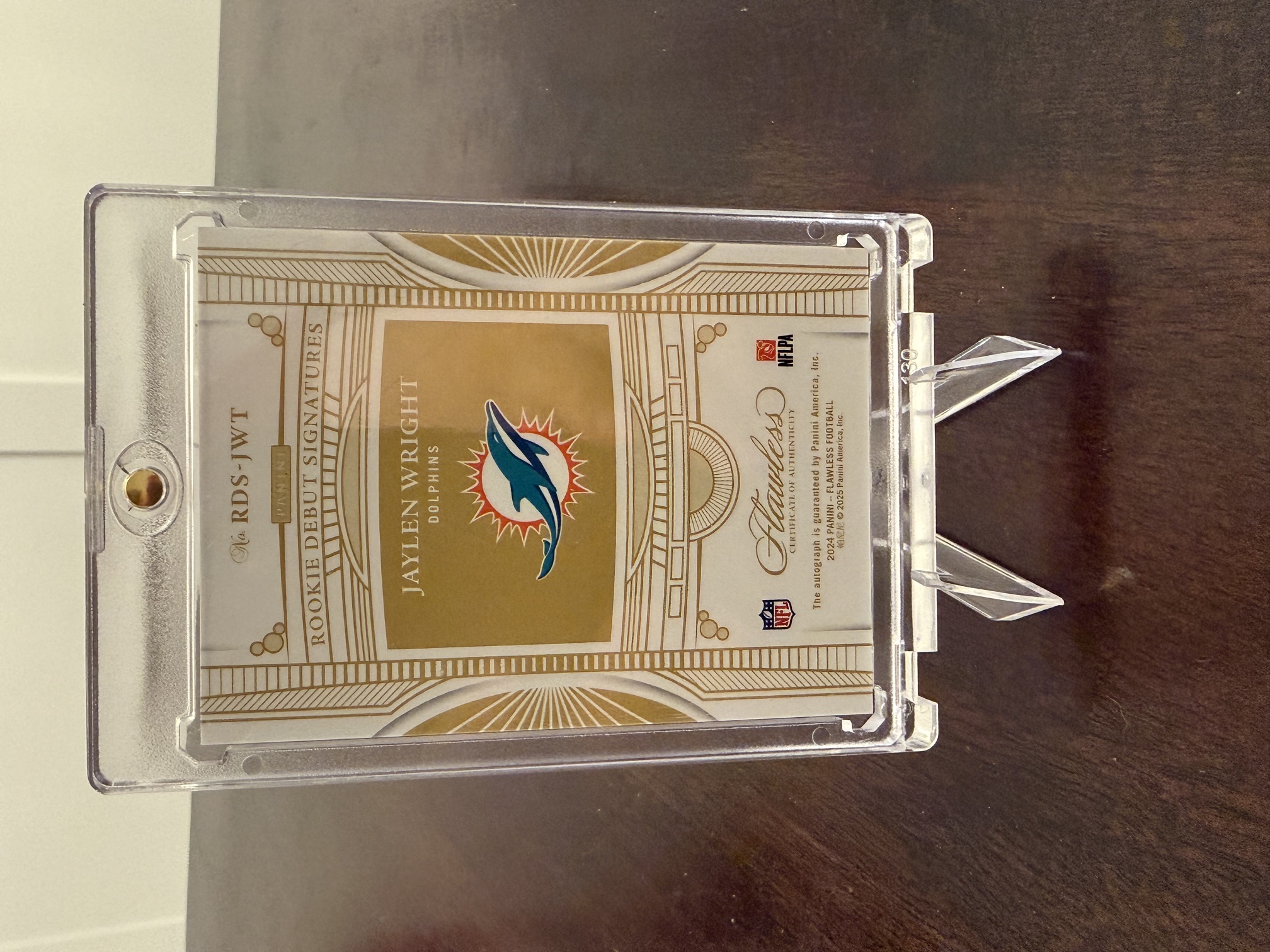 Back of card