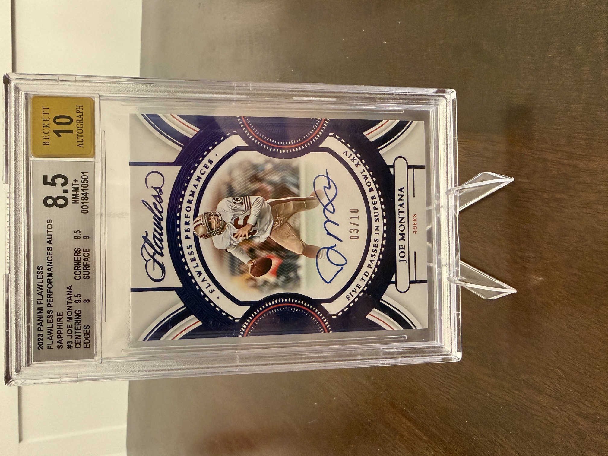 Front of card