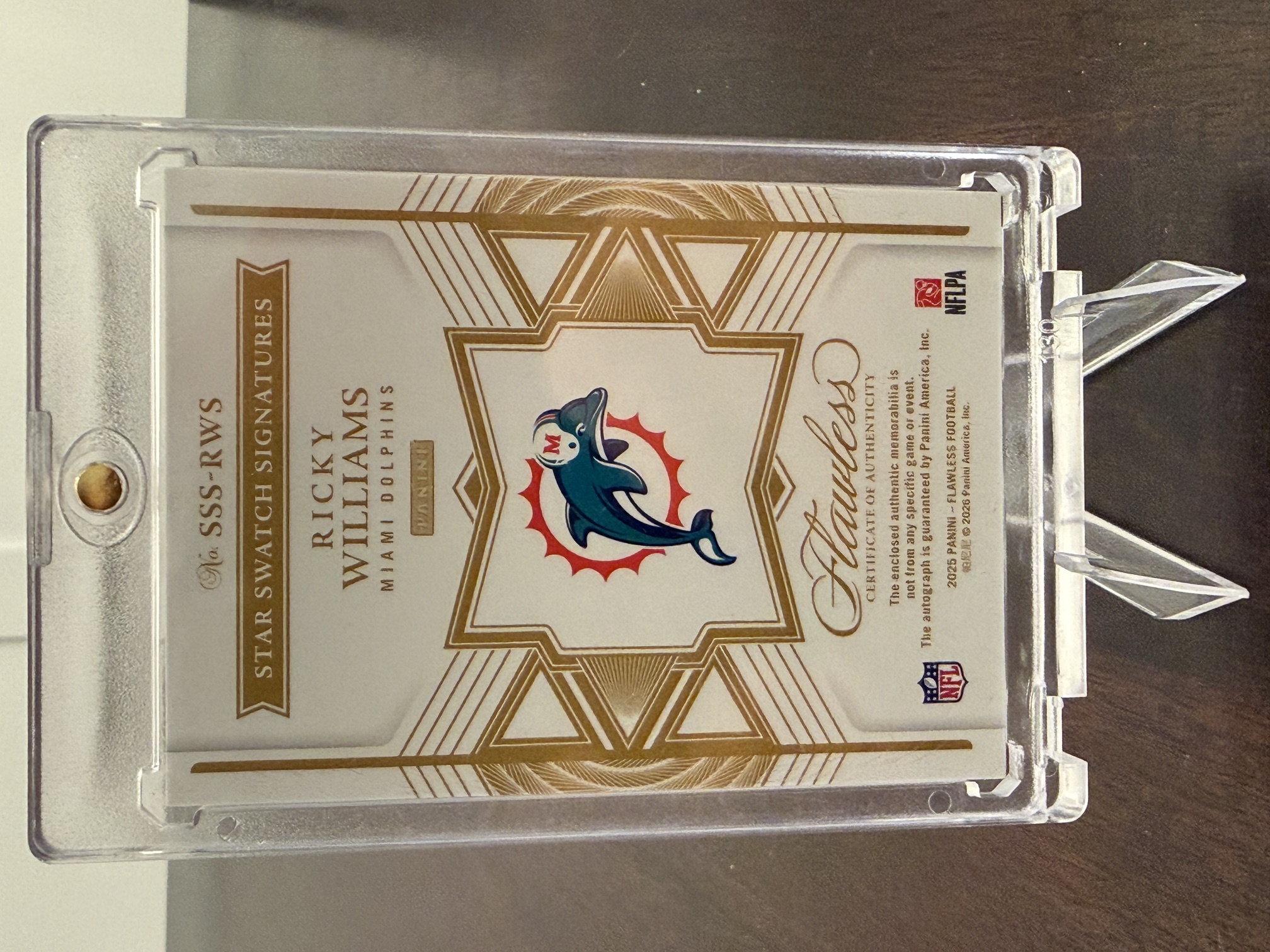 Back of card