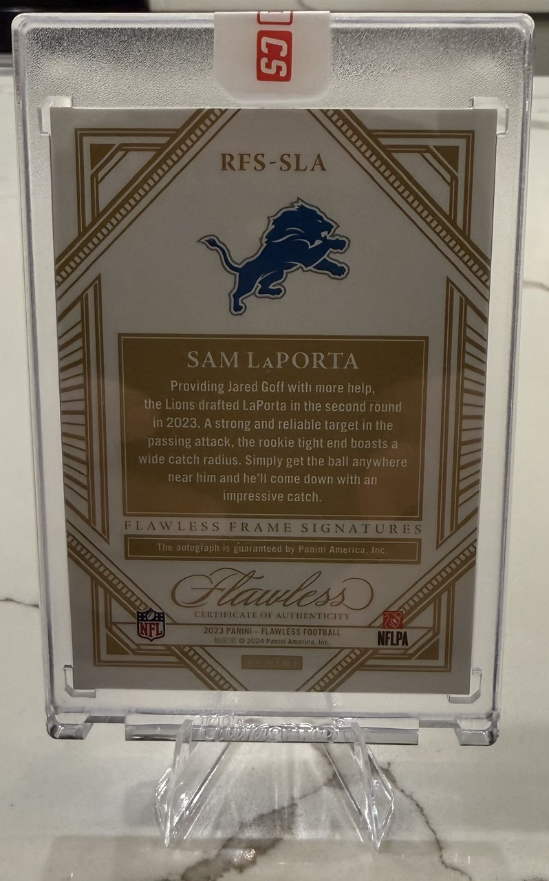 Back of card
