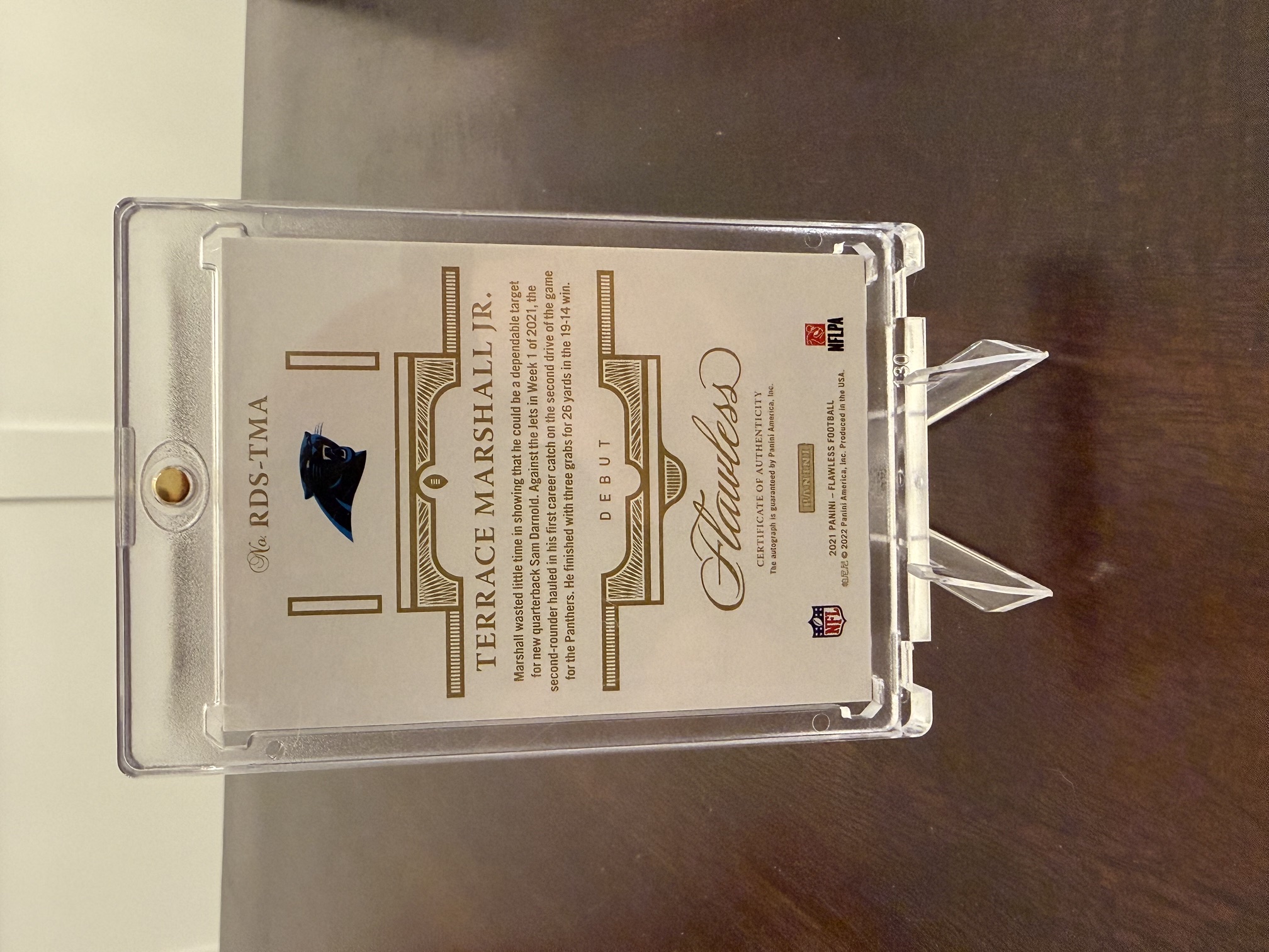 Back of card