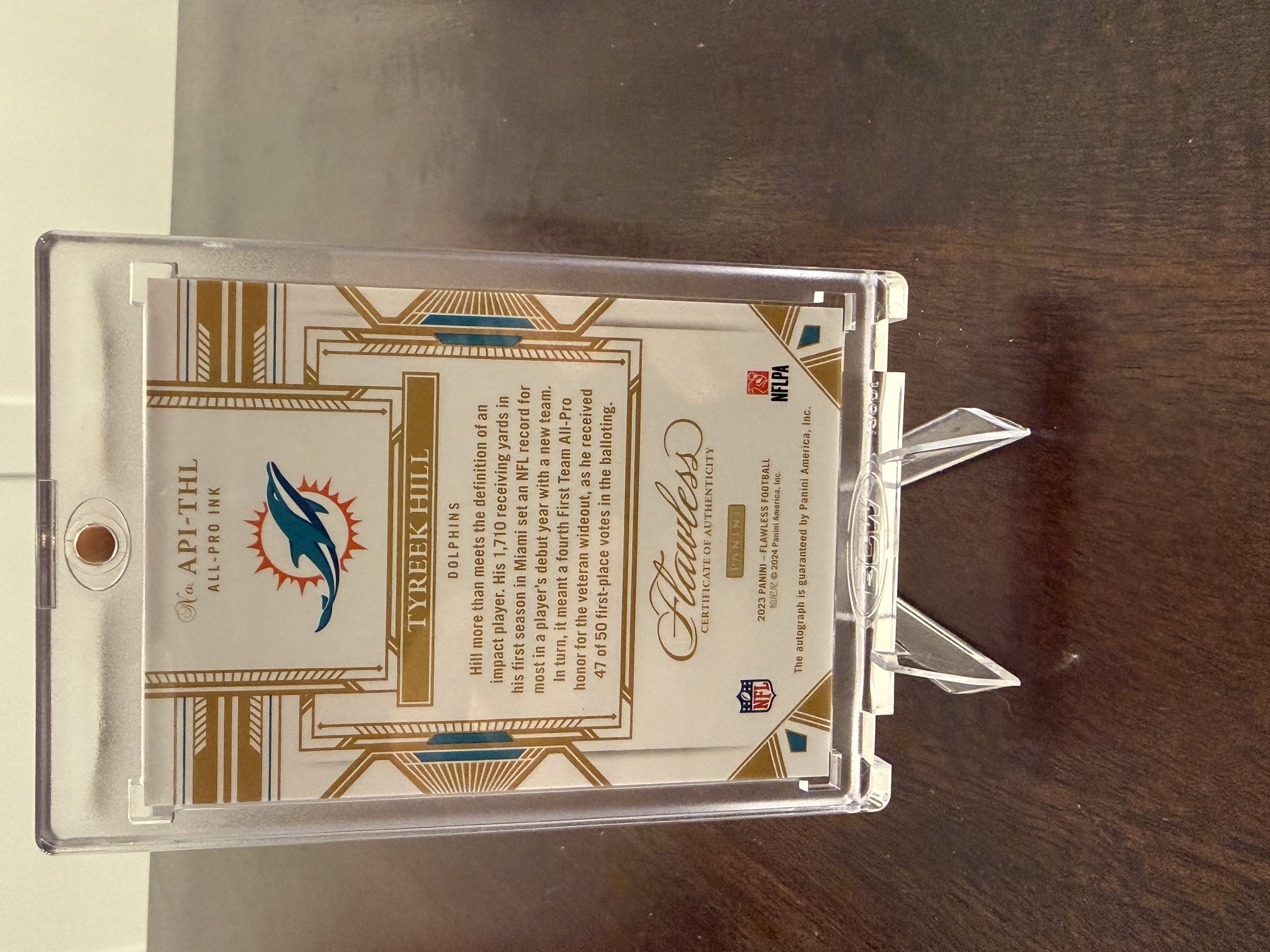 Back of card