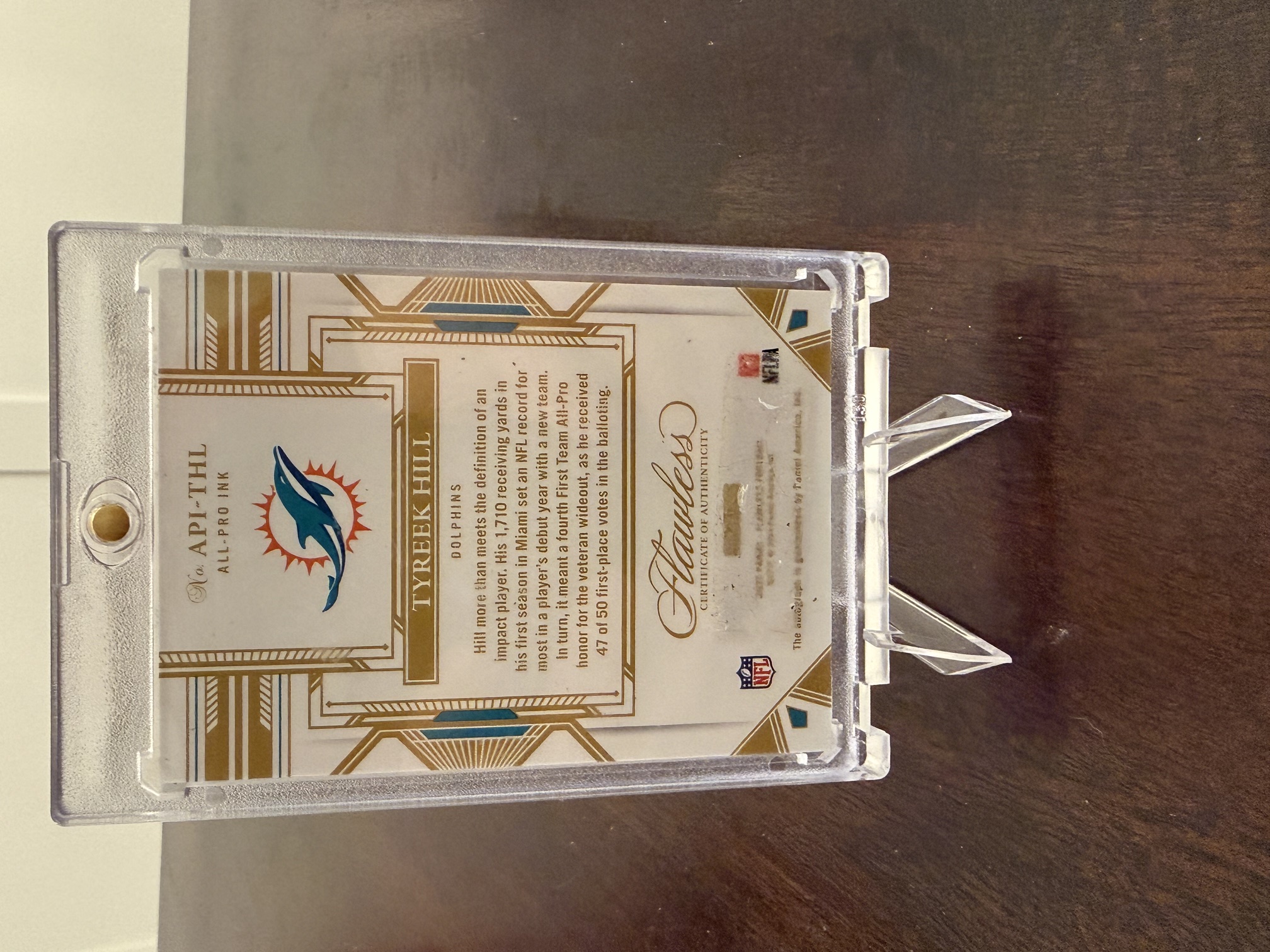 Back of card