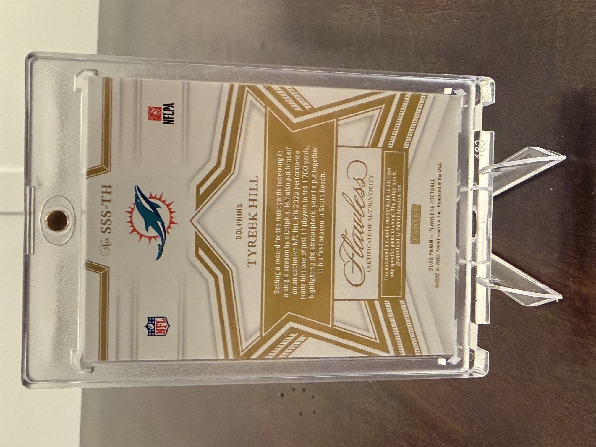 Back of card