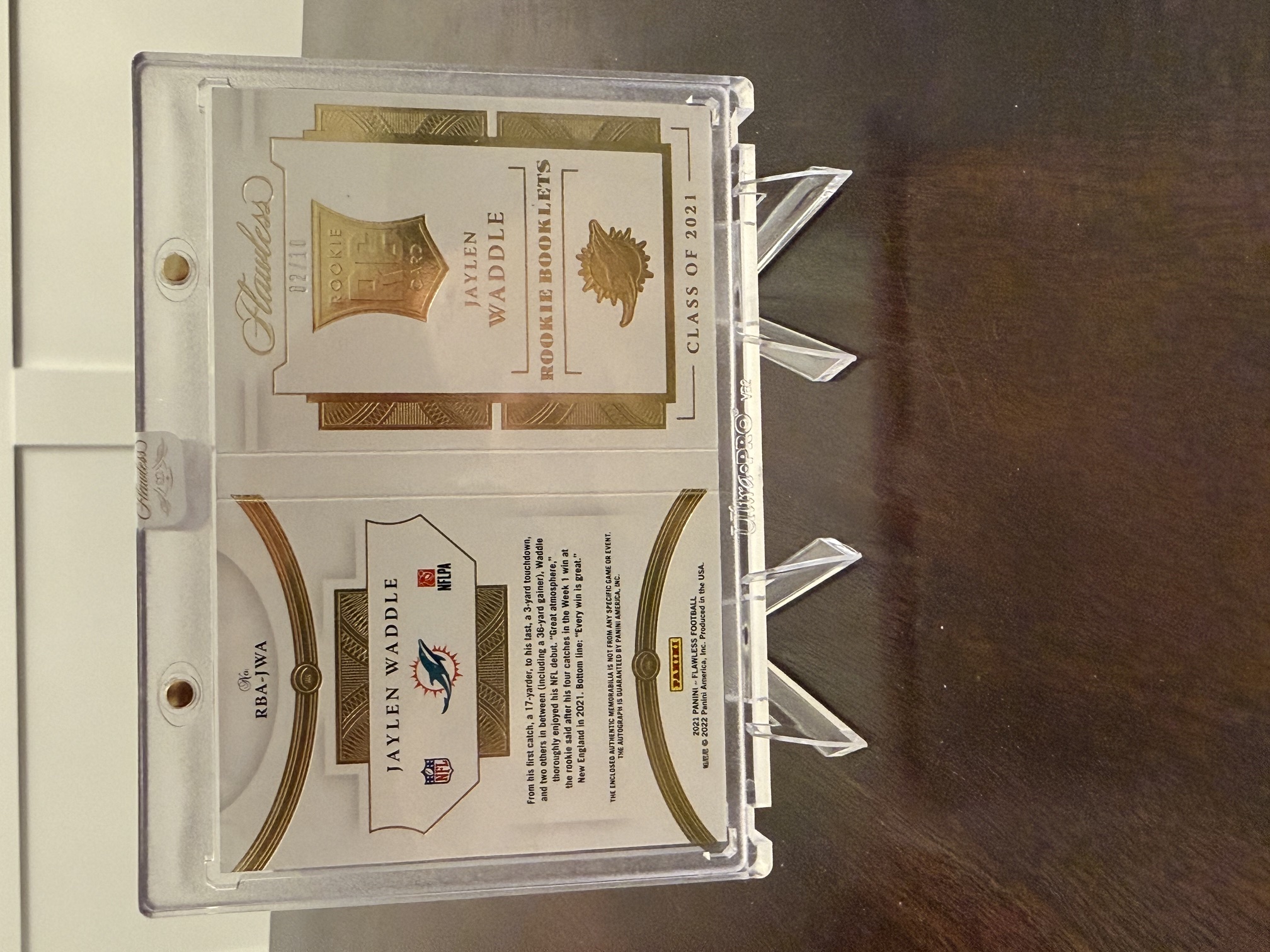 Back of card
