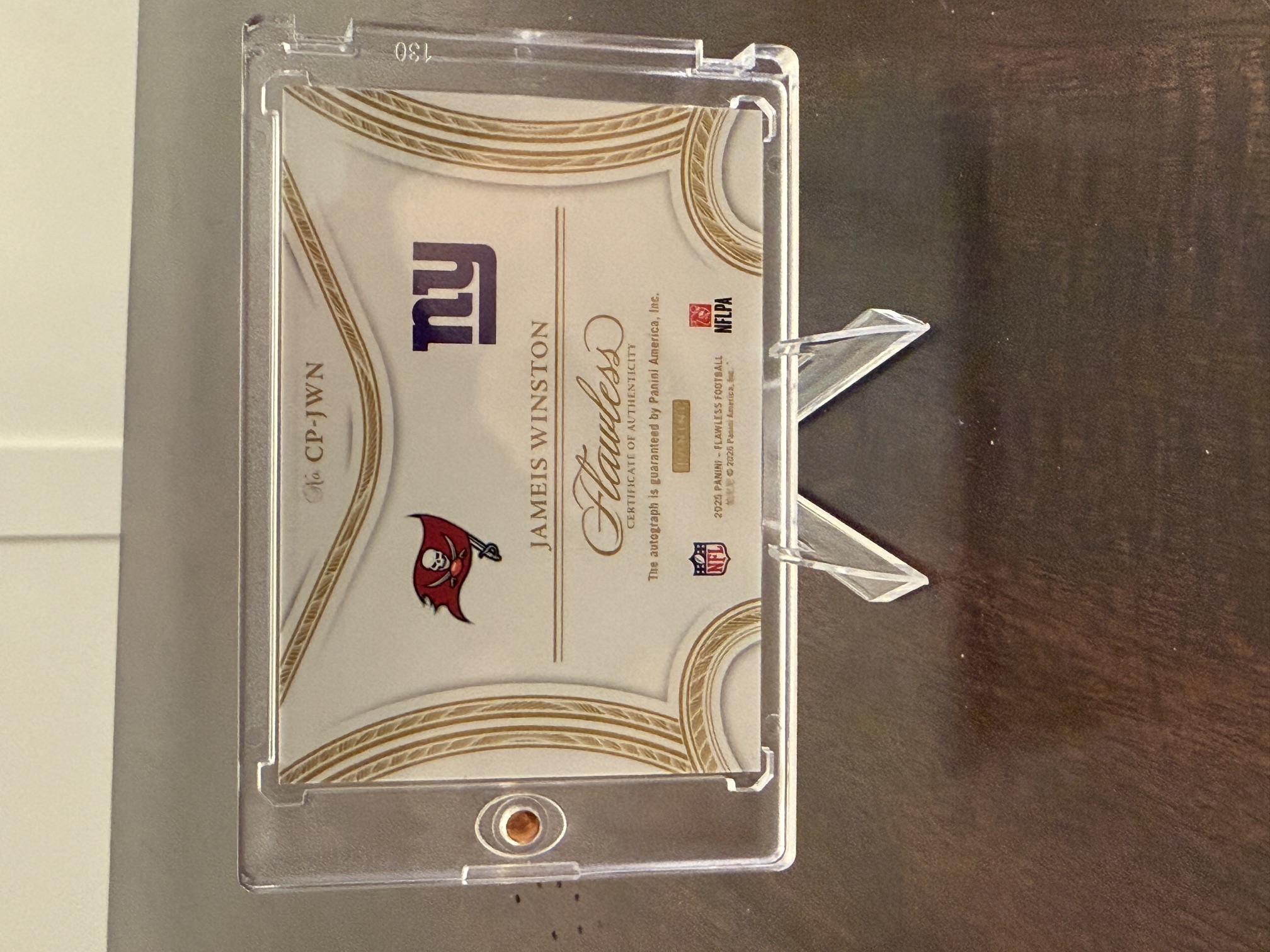 Back of card